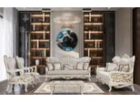 Set Di Divani Divano Divano Beige Tavolino Imbottitura Mobili Velluto 5Pcs Divani