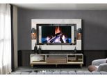Parete Attrezzata Porta Tv Rtv Tavolo Basso Legno Armadio Xxl Lusso