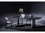 Set Sala Da Pranzo 5 Pezzi Tavolo Da Pranzo Nero Design Moderno Con 4X Sedie Lusso