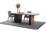 Set Sala Da Pranzo 5 Pezzi Tavolo Da Pranzo 4X Sedie Design Moderno Marrone Set Di Lusso