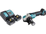Smerigliatrice Angolare A Batteria Makita Dga 520 STX1 18 V 125 Mm X-LOCK Brushless + 2X Batteria Ricaricabile 5,0 Ah + Caricatore