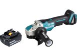 Smerigliatrice Angolare A Batteria Makita Dga 520 T1X1 18 V 125 Mm X-LOCK Brushless + 1X Batteria Ricaricabile 5,0 Ah - Senza Caricabatterie