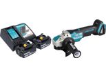 Smerigliatrice Angolare A Batteria Makita Dga 520 RFX1 18 V 125 Mm X-LOCK Brushless + 2X Batteria Ricaricabile 3,0 Ah + Caricabatterie