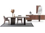 Sala Da Pranzo Set Moderno Da 7 Pezzi Tavolo Da Pranzo Credenza Buffet Specchio Sedie