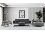 Elegante Set Di Divani Grigi Di Design Per Il Soggiorno A Quattro Posti Sgabello Di Lusso