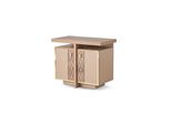 Cassettiera Legno Marrone Chiaro Moderna Rettangolare Spazio Di Archiviazione Studio Ufficio