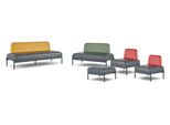 Sedute Poltrona 3 Posti Poltrona 2 Posti Sgabello Nero Giallo Verde Rosso Divano
