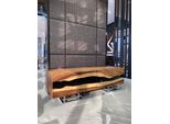 Credenza Cassettiera In Resina Epossidica Marrone Soggiorno Cassettiere In Legno