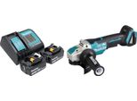 Smerigliatrice Angolare A Batteria Makita Dga 520 SFX1 18 V 125 Mm X-LOCK Brushless + 2X Batteria Ricaricabile 3,0 Ah + Caricatore