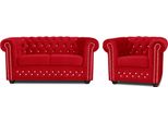 Set Di Divani 3+1 Posti Divano Imbottito Blu Set Di Divani Classici