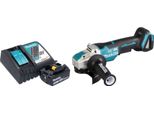 Smerigliatrice Angolare A Batteria Makita Dga 520 RT1X1 18 V 125 Mm X-LOCK Brushless + 1X Batteria Ricaricabile 5.0 Ah + Caricabatterie