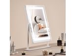 Specchio Hollywood Per Il Trucco - Specchio Cosmetico 3 Colori - 406X296 Mm - Ruotabile A 360° - Accessori Cosmetici Per Il Trucco