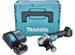 Smerigliatrice Angolare A Batteria Makita Dga 520 SF1JX1 18 V 125 Mm X-LOCK Brushless + 1X Batteria Ricaricabile 3,0 Ah + Caricabatterie + Makpac