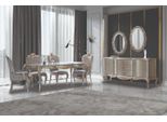Set Da Pranzo Completo Tavolo Credenza Sala Da Pranzo Tavolo In Legno 12Pz Beige