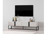 Credenza Mobile Porta Tv Rtv Basso Soggiorno Bianco Legno Moderno