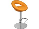 Sgabello Sgabello Da Bar Arancione Tessile Design Sgabelli Da Bar Sedie Nuovo