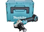 Makita Dga 520 ZJX1 Smerigliatrice Angolare A Batteria 18 V 125 Mm X-LOCK Brushless + Makpac - Senza Batteria, Senza Caricabatterie