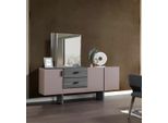 Credenza Con Specchio In Legno Stile Lusso Mobili Moderni Credenze Sala Da Pranzo 2Pz.