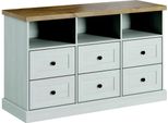 Soggiorno Scaffale Legno Lusso Armadio Design Cassettiera Lato Bordo Basso Nuovo