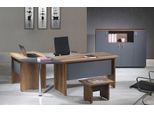 Ufficio Completo Scrivania Ad Angolo Mobili Per Ufficio Set Di 3 Pezzi In Legno Mobili Per Computer Grigio