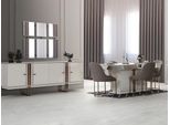 Sala Da Pranzo Set Di 6 Pezzi Tavolo Da Pranzo Credenza 4X Sedie Design Moderno Novità