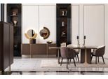 Set Da Pranzo Zona Pranzo Sala Da Pranzo Tavolo Da Pranzo Sedie 10 Pezzi Credenza In Legno Marrone