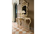 Specchio Classico Tavolo Da Toilette Consolle Oro Legno Camera Da Letto Mobili 2Pcs