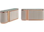 Elegante Credenza Cassettiera Credenza Specchio Legno Sala Da Pranzo Set Armadi Beige