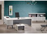 Scrivania Ad Angolo Set Completo Di Scrivanie Per Ufficio 3 Pezzi Mobili Da Ufficio In Legno Bianco Nuovo