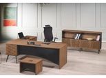 Mobili Per Ufficio Scrivania Angolare Completa 3 Pezzi Legno Marrone Mobili Per Ufficio