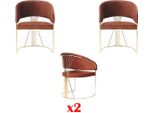 Set Cucina Soggiorno Sala Da Pranzo Set Sedie Di Design Set 2X Sedie Imbottite