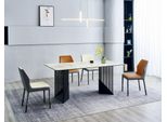 Mobili Moderni Per La Sala Da Pranzo Set Da Pranzo Di Design 4X Sedie Imbottite Tavolo Da Pranzo