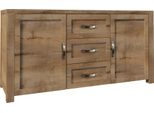 Buffet Credenza Cassettiera In Legno Artigianale Country House Credenze Cassettiere 2 Pezzi.