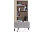 Libreria Scaffale In Piedi Scaffale Per Bambini Scaffale Libreria In Legno Grigio