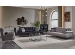 Set Di Divani Di Lusso 331 Posti Divano A Tre Posti Poltrona Tessuto Grigio Moderno