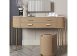 Tavola Da Toilette Marrone Tavola Da Toilette Di Design Con Cassetti Mobili Di Lusso