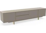 Mobile Da Parete Di Lusso Porta Tv Rtv Lowboard Legno Soggiorno Beige Mobili