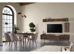 Set Da Pranzo Sala Da Pranzo Tavolo Da Pranzo Sedie Legno 10Pcs Rtv Tavolo Marrone