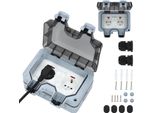 Aopunly 5X Presa Da Esterno Presa Da Giardino Presa Da Esterno Presa IP66 16A Impermeabile Antipolvere Presa Da Parete 2 Fori Con Interruttore