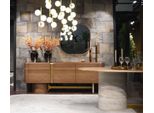 Credenza Cassettiera Credenza Specchio Legno Marrone Mobili Di Design Set