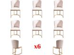 Sala Da Pranzo Sedia Designer Sedie Sala Da Pranzo Recliner Nuovo Set 6X Tessuto Sedia In Legno Massello