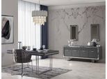 Tavolo Da Pranzo Completo Moderno 2 Pezzi Credenza Tavolo Sala Da Pranzo Legno Grigio