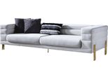 Set Di Divani Di Lusso Divano 4 Posti Poltrona Tessuto Moderno Bianco Set Moderno