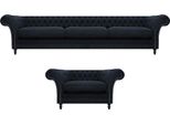 Set Di Divani Di Design Set Di Divani A Tre Posti Poltrona Mobili Imbottiti Nuovo Chesterfield