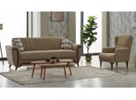 Poltrona Completa A Tre Posti Divano In Tessuto A 3 Posti Divano Imbottito Divano Beige