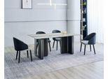 Tavolo Da Pranzo Rettangolare 4X Sedie Set Da Pranzo Moderno 5 Pezzi Nuovo