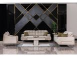 Set Di Divani Beige 2X Divani A 3 Posti Divani In Tessuto A 1 Posto Divani Imbottiti