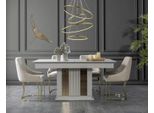 Set Sala Da Pranzo Set Di Alta Qualità Tavolo 4X Sedie Design Mobili Moderni Bianco