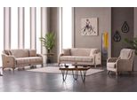 Set Completo Di Divani Divano In Tessuto Divano Imbottito Beige Set Di Divani Poltrone
