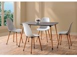 Set Sala Da Pranzo Bianco Alta Qualità Set Tavolo 4X Sedie Design Mobili Moderni